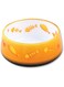 All For Paws Modern Cat Love Feeder Bowl, Orange, 1.64 Kg