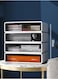 Stackable Desk Storage Drawers, Desktop Organizer with Drawers, Stackable Storage Box, Plastic Desk Storage Organizer for Home, Office, School, Makeup, Crafts, Bathroom(4 large )