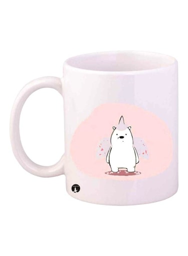We Bare Bears Printed Mug White/Pink/Black