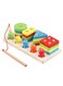 Magnet Fishing Game Wood Fishing Toy Wood Shape Sorter Stacker Toddlers Puzzles Toy Wood Toy For Toddlers Fishing Game