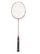 Whizz Badminton Racket S520 &ndash; Lightweight Full Carbon Fiber Frame, 4U (80-85g), Pre-Tensioned at 22lbs &ndash; Ideal for Intermediate &amp; Competitive Players, Red