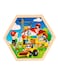 Large Piece Puzzles for Kids Children Wooden Puzzle 50 Pieces Educational Cartoon Puzzle Game Kids Toys Build A House