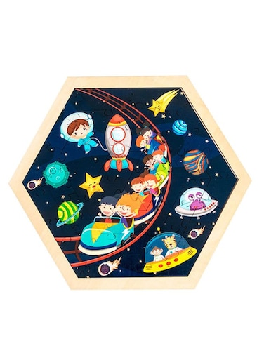 Large Piece Puzzles for Kids Children Wooden Puzzle 50 Pieces Educational Cartoon Puzzle Game Kids Toys Universe
