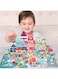 Wooden Large Education 165 pieces colorful city scene traffic bucket 36+ month children's toy building blocks
