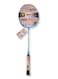 Whizz Badminton Racket S520 &ndash; Lightweight Full Carbon Fiber Frame, 4U (80-85g), Pre-Tensioned at 22lbs &ndash; Ideal for Intermediate &amp; Competitive Players, Blue