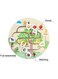 Wooden Number Maze with Sliders Preschool Educational Toy Learning Toys for 3 Year's, Kids Puzzles Game for Kids, Fruit Maze