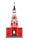 Russian Spasskaya Tower Of Moscow Kremlin Russia Building (1046 Pcs) Blocks Set, DIY Learning Toys For Childrens