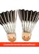 Whizz Badminton Shuttlecocks Warrior 6 &ndash; Black Goose Feather Skirt with Taiwan Fiber Cork, 6 Pcs Tube &ndash; Super Durable for Intense Matches