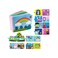 FATIO Felt Montessori Story Book Busy Board with DIY Page Sensory Toys for Basic Skill Learning, Travel Toys for Toddler Activity Developing Sensory Board