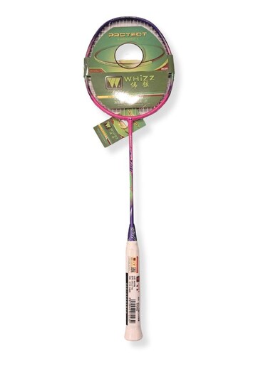 Whizz Y56 Badminton Racket &ndash; Lightweight Graphite Frame with Protector Design, Ideal for Intermediate to Advanced Players, Pink