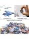500 pieces DIY doodle drawing toys color painting wholesale blank jigsaw puzzle with 6 Color Pens