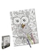 500 pieces DIY doodle drawing toys color painting wholesale blank jigsaw puzzle with 6 Color Pens