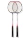 Whizz 2 pcs Badminton Racket Set T20 &ndash; Lightweight Aluminum Frame, Pre-Tensioned at 16lbs &ndash; Perfect for Family Entertainment, School Sports &amp; Beginners, Pink