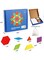 155 Pcs Wooden Pattern Blocks Set Geometric Shape Puzzles Preschool Learning Toy STEM Gift for Kids - Kindergarten Educational Montessori Tangram Toys for Boys &amp; Girls with 24 Pcs Design Cards