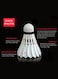 Whizz Badminton Shuttlecocks W-3 &ndash; Natural Feather Skirt with Taiwan Fiber Cork, 3 Pcs Tube &ndash; Super Stable Flight &amp; Excellent Feel