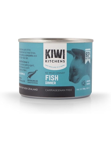 Kiwi Kitchens Wild Caught Fish Dinner Canned Wet Cat Food 170G