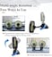 FITTO Dual Head Car Fan 5V USB Electric Cooling Fan, 3-Speed 360&deg; Rotating Air Circulator, Dashboard Mounted, Energy-Efficient with Aromatherapy Tablets for Car, Home, Office