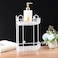 FITTO 2-Tier Corner Bathroom Shelf – Space-Saving Bathroom Organizer, Rustproof Stainless Steel, Easy to Install, Ideal for Shower Accessories, Toiletries, and Storage
