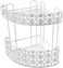 FITTO 2-Tier Corner Bathroom Shelf – Space-Saving Bathroom Organizer, Rustproof Stainless Steel, Easy to Install, Ideal for Shower Accessories, Toiletries, and Storage