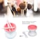 FITTO Electric Makeup Brush Cleaner - Portable Automatic USB Cosmetic Brush Cleaner Spinner Machine for All Brush Sizes, Deep Cleaning Tool