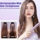 FITTO Mini Hair Straightener Brush &ndash; Portable Cordless Rechargeable with Negative Ions, 3 Temperature Settings, Perfect for All Hair Types, Quick Styling On-the-Go
