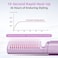 FITTO Mini Hair Straightener Brush &ndash; Portable Cordless Rechargeable with Negative Ions, 3 Temperature Settings, Perfect for All Hair Types, Quick Styling On-the-Go