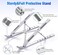 FITTO Adjustable Aluminum Laptop Stand for Desk &ndash; Foldable Portable Riser with ABS+Silicone, Ventilated Cooling, Ergonomic Holder for 10-15.6" Laptops &amp; Tablets, Sturdy &amp; Lightweight