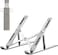 FITTO Adjustable Aluminum Laptop Stand for Desk &ndash; Foldable Portable Riser with ABS+Silicone, Ventilated Cooling, Ergonomic Holder for 10-15.6" Laptops &amp; Tablets, Sturdy &amp; Lightweight