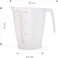 FITTO 1500ml Plastic Measuring Cup &ndash; Transparent Jug for Cooking &amp; Baking &ndash; Easy-Read Red Markings, Non-Slip Handle, Slanted Spout &ndash; Stackable BPA-Free 7 Cup Measure for Accurate Liquid Measurements
