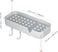 FITTO Luxury Wall Mounted Soap Box with Drain Compartment &amp; 2 Hooks &ndash; Modern Self-Adhesive Design for Bathroom &amp; Kitchen &ndash; Space-Saving 2024 Rockstar Model for Clutter-Free Organization