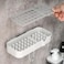 FITTO Luxury Wall Mounted Soap Box with Drain Compartment &amp; 2 Hooks &ndash; Modern Self-Adhesive Design for Bathroom &amp; Kitchen &ndash; Space-Saving 2024 Rockstar Model for Clutter-Free Organization