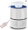 FITTO Electronic Mosquito Killer Lamp USB Power Anti-Mosquito Fly Inhaler Insect Killer Bug Zapper - Non-Toxic, Eco-Friendly Mosquito Trap Light for Home, Office, Camping - Silent, Safe for Family