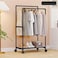 FITTO Portable Clothes &amp; Shoe Organizer on Wheels &ndash; Multi-functional Mobile Storage Rack for Shoes and Clothing, with Rolling Casters for Easy Movement, Ideal for Bedrooms, Dorms, and Entryways