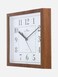 FITTO Elegant Rectangle Wall Clock with Wooden Finish Frame   Classic Design for Living Room, Bedroom, Kitchen, and Office   Silent Quartz Movement   Easy-to-Read Numbers   Perfect for Home D&eacute;cor