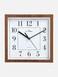 FITTO Elegant Rectangle Wall Clock with Wooden Finish Frame   Classic Design for Living Room, Bedroom, Kitchen, and Office   Silent Quartz Movement   Easy-to-Read Numbers   Perfect for Home D&eacute;cor