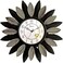 FITTO Leaf Design Wall Clock, 12-Inch Decorative Wall Clock with Silent Quartz Movement, Modern Leaf Pattern, Round Wall Clock for Living Room, Bedroom, Kitchen, Office, Home D&eacute;cor