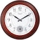 FITTO Classic Round Wall Clock with 2-Inch Wood Finish Frame   Elegant Timepiece for Home and Office   Large Easy-to-Read Dial   Silent Non-Ticking Movement   Perfect for Living Room, Kitchen, Bedroom