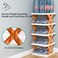 Fitto 6-Layer X-Shape Shoe Rack, Sturdy and Space-Saving Shoe Organizer, 3 Color Variants, Multifunctional Storage for Shoes, Boots, and More, Easy Assembly, Ideal for Entryways,Bedrooms, and Hallways