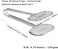 Fitto Stainless Steel Barbecue Tongs &ndash; Premium Quality, Extra Long, Heat-Resistant, Non-Slip Grip, Ideal for Grilling, BBQ, and Cooking &ndash; Durable Kitchen Tool
