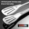 Fitto Stainless Steel Barbecue Tongs – Premium Quality, Extra Long, Heat-Resistant, Non-Slip Grip, Ideal for Grilling, BBQ, and Cooking – Durable Kitchen Tool