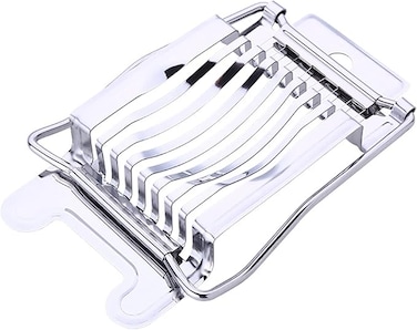 Fitto Stainless Steel Egg Cutters - Professional Egg Slicer for Perfect Slices &amp; Wedges, Heavy Duty, Easy-to-Clean, Ideal for Kitchen, Cooking &amp; Meal Prep