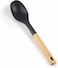 Fitto Smooth Spoon, Nylon Head, BPA-Free, Non-Stick Cooking Utensil with Wooden Handle &ndash; Heat Resistant, Durable, and Safe for All Cookware &ndash; Ideal for Stirring and Serving