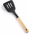 Fitto Smooth Spoon, Nylon Head, BPA-Free, Non-Stick Cooking Utensil with Wooden Handle &ndash; Heat Resistant, Durable, and Safe for All Cookware &ndash; Ideal for Stirring and Serving