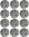 Fitto Stainless Steel Scrubber Set - 12 Pack Heavy-Duty Cleaning Pads for Kitchen, Pots, Pans, Grills, and More   Rust-Resistant &amp; Durable Cleaning Solution