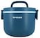 Fitto Blue Single Layer Lunch Box - Durable, Compact, Leak-Resistant, Ideal for Kids &amp; Adults, Perfect for School, Office, and Travel - BPA-Free, Easy-to-Clean, 1-Compartment Design