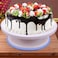 Fitto White Rotating Cake Stand - 360&deg; Rotating Cake Turntable for Decorating, Frosting, and Display - Non-Slip, Easy-Clean Surface - Ideal for Cakes, Cupcakes, Desserts, Baking Enthusiasts
