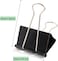 Fitto Binder Clips - Heavy Duty Metal Clamps for Organizing Papers, Files, Office Supplies, and Schoolwork - Durable, Reusable, Ideal for Home, Office, and Classroom Use (12Pcs 32mm, Black)