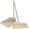 Fitto Broom and Dustpan Set - Heavy Duty Metal Handle, Upright Stand, Long Handle for Easy Sweeping, Compact Design for Home, Office, and Kitchen, Indoor &amp; Outdoor Cleaning Supplies ( Beige )