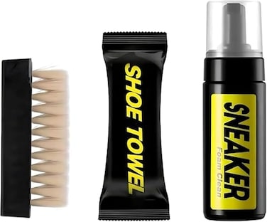 Fitto Shoe Cleaner Kit with Towel and Brush - Multi-Surface Shoe Cleaner for Leather, Suede, Canvas &amp; Sneakers - Deep Cleans, Restores Shine, Removes Dirt &amp; Stains - Gentle &amp; Effective Shoe Care