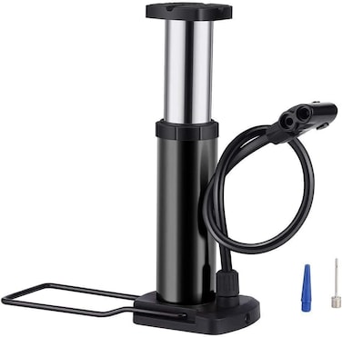 Fitto Mini Bike Pump &ndash; Foot Activated Bicycle Floor Pump, Aluminum Alloy &ndash; Portable, High Pressure, Efficient, Easy to Use, Ideal for Road and Mountain Bikes
